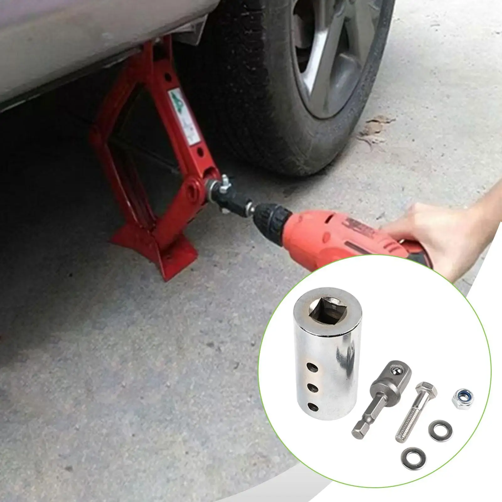 

Trailer Jack Electric Drill Adapter Replacing with 1/2 in Socket Adapter Bit