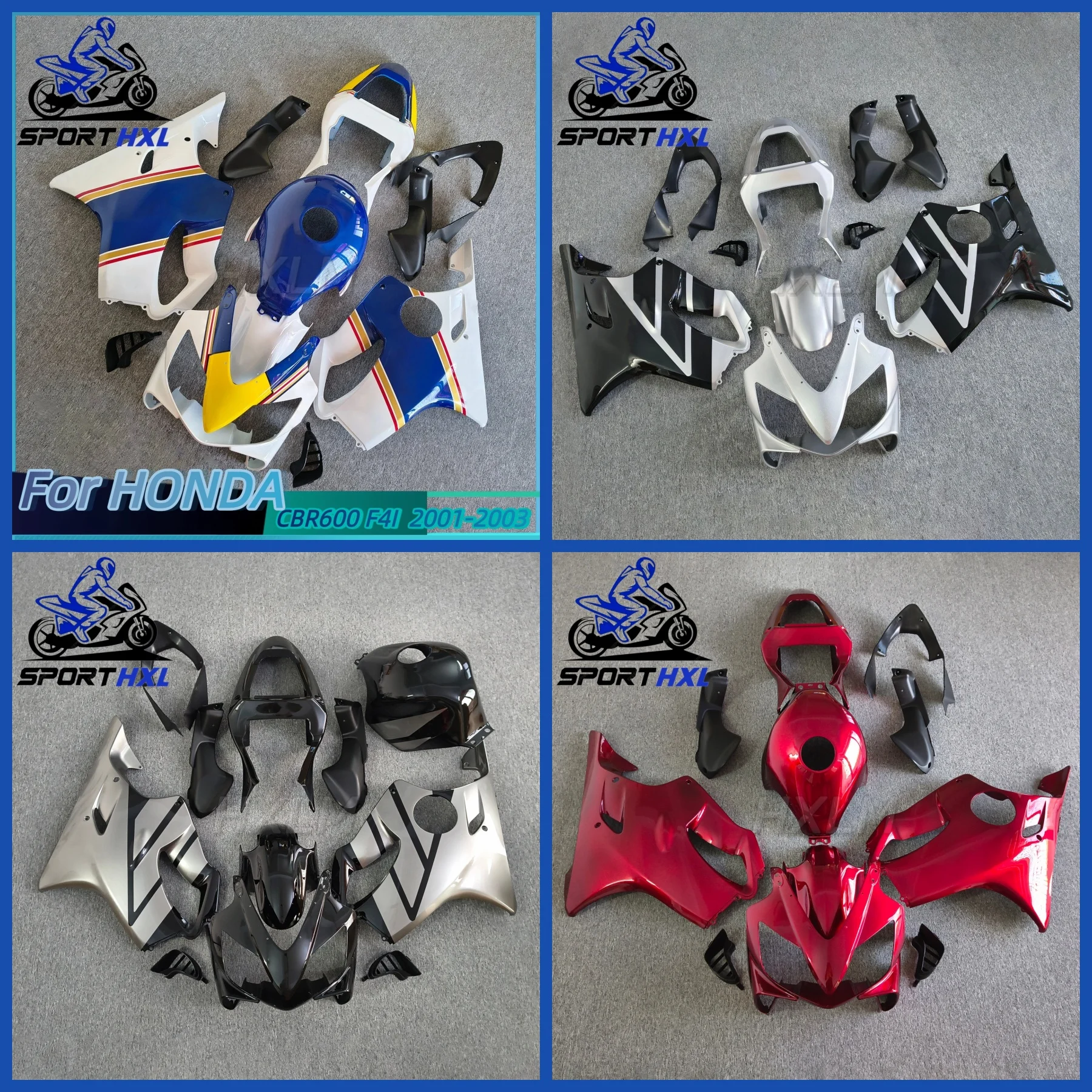 ABS Injection Full Fairing Kit For Honda CBR600 F4I 2001 2002 2003 Motorcycle Complete Bodywork Fairings Variety of Colors