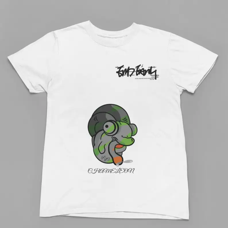 

Chameleons T-Shirt - Cute Anime Print, Urban Apparel, Korean Fashion, Hipster Streetwear, Unique Gift, Trendy Graphic Tee