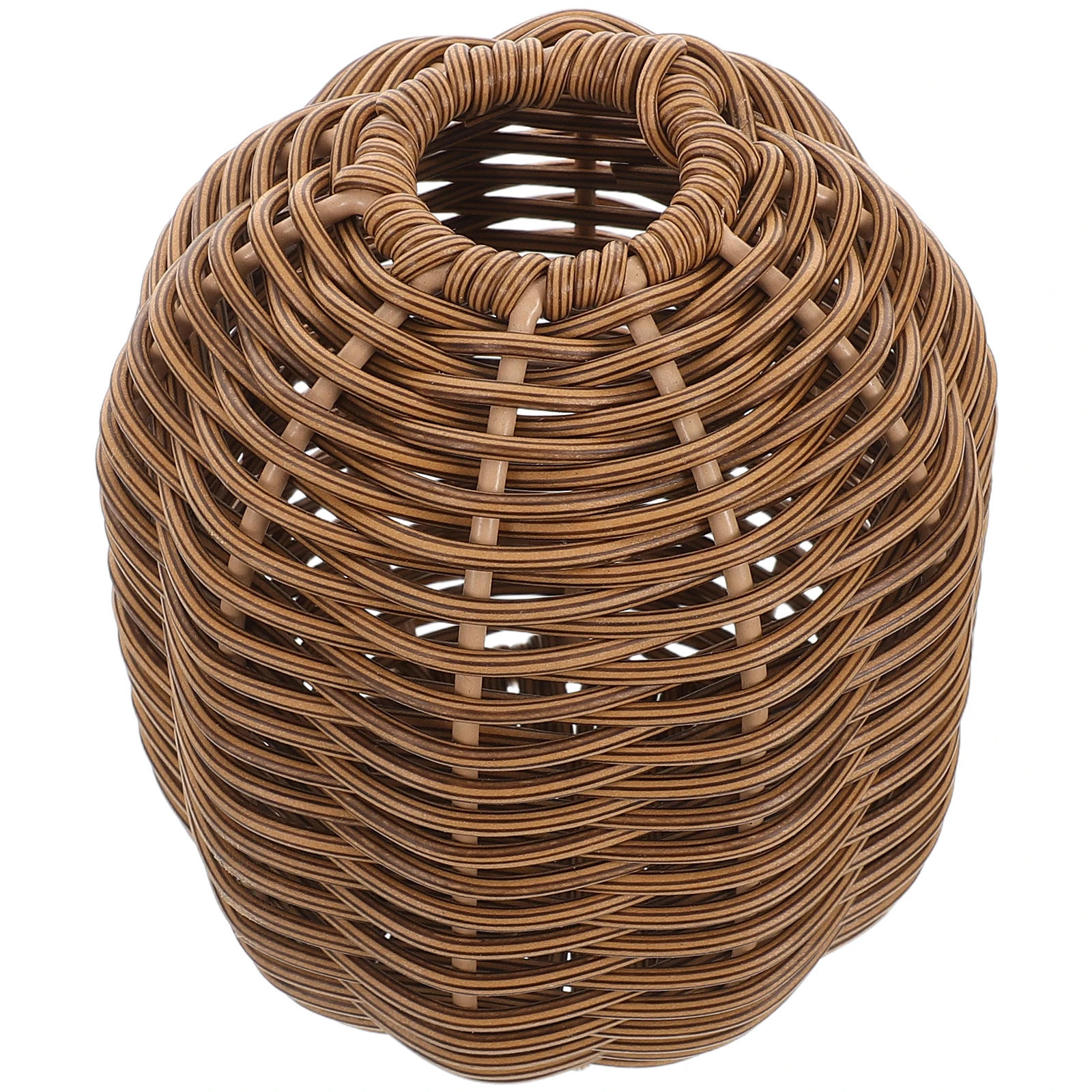 

Imitation Rattan Vase Decorative Bohemia Woven Vases Plastic Simulation Vintage Handwoven Flower Bud Home Decor Basket Faux