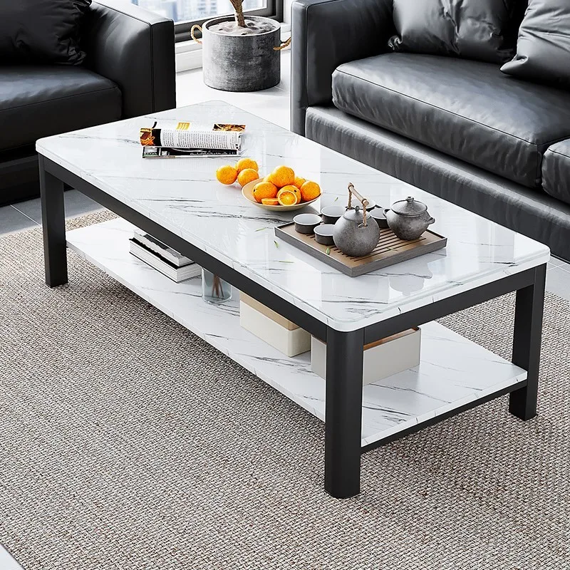 

Coffee table living room home office tempered glass tea table simple modern Italian small apartment rectangular