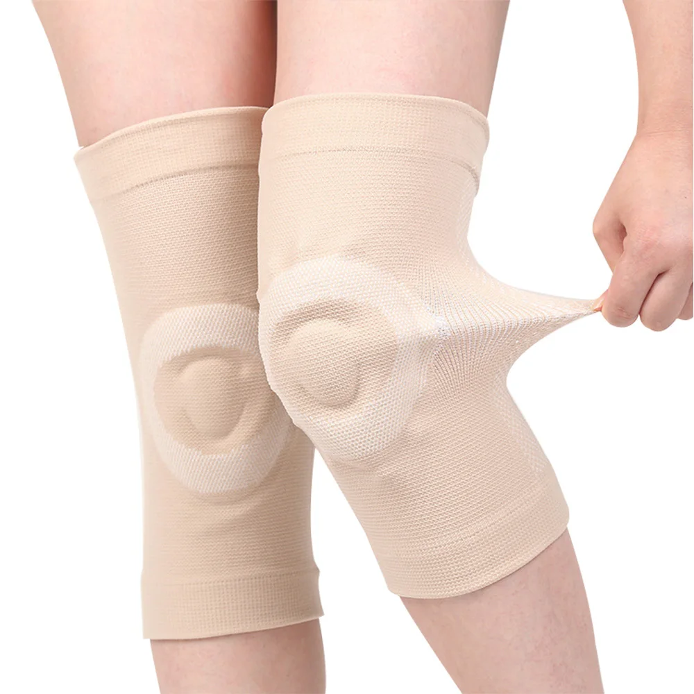 Silicone Pad Knee Brace Fitness Dance Skating Knee Support Outdoor Sports Knee Pads Protector Breathable Knee Sleeve Pain Relief