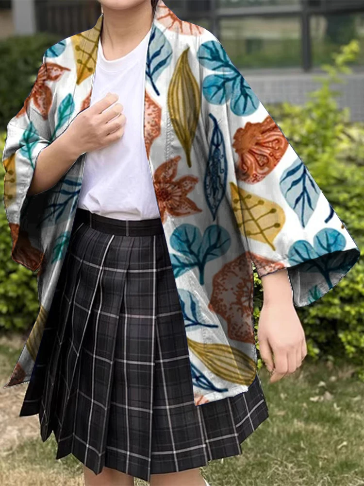 Summer Japanese Traditional Clothing Japanese Kimono Women's Fashion Loose Kimono High Quality Casual Comfort Loose Kimono Print