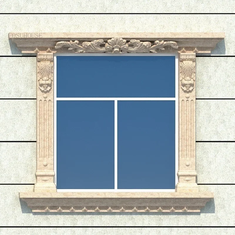 Adjustable Roman Column Window Model ABS Multi Pattern Window Cover Molds European Villa Square Column Mold House Wall Decor