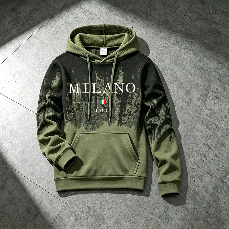 Splashed ink Men's Hoodie Tracksuit Casual Sweatshirt Sweatpants Outdoors Sports Jogging Clothing AutumnWinter Single Tops Pants view 6