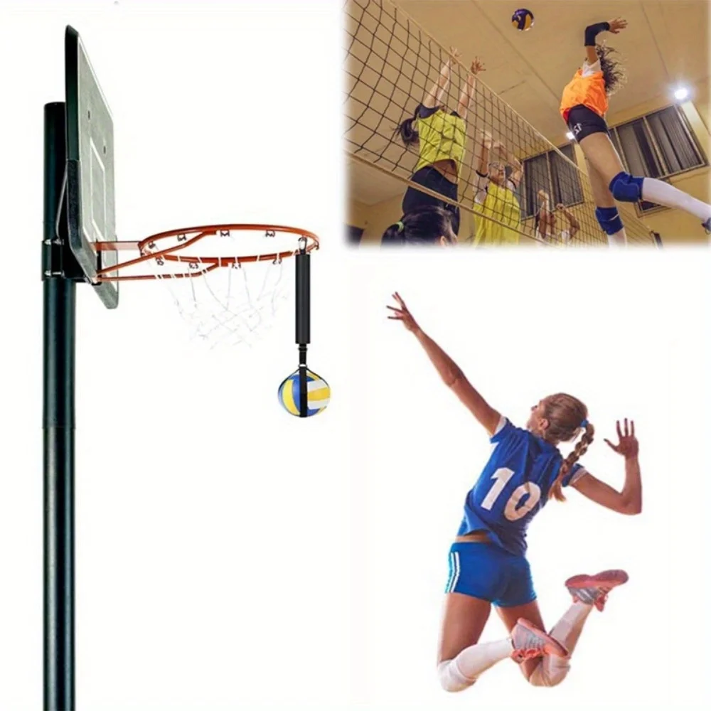1PC Volleybaltrainingsapparatuur Hulppraktijktrainer met verstelbare riem voor serveerinstelling Spiking Training Returns Ball