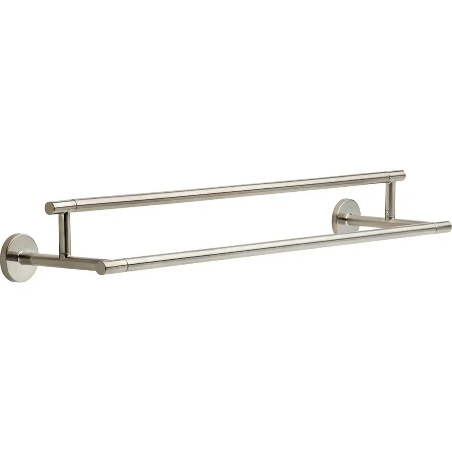 

FAUCET Rubber Limited 75925SS Trinsic 24 in. Double Wall Mount Towel Bar Bath Hardware Accessory in Stainless Steel