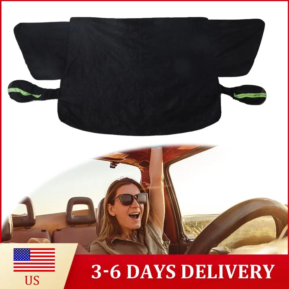 

Magnetic Thicken Car Windshield Snow Cover Waterproof Winter Glass Sun Visor Car Anti Freeze Snow Windshield Cover for Ice Snow