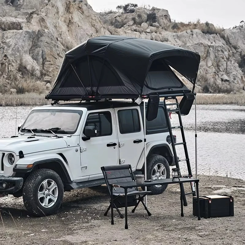Waterproof Four-Season Double Layer Quick-Setup Roof Tent for Land Cruiser Pickup Truck Bed Small Car Trailer 2-Person Capacity