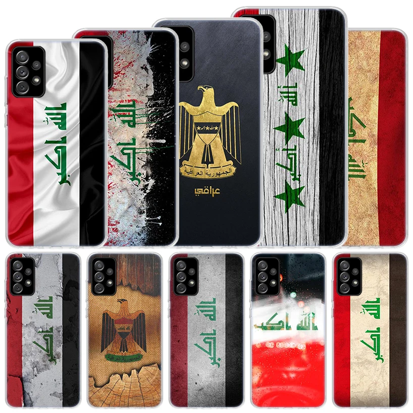 Iraqi Iraq National Flag Soft Case For Samsung Galaxy A15 A14 A13 A12 A55 A54 A53 A52 Phone Cover A35 A32 A33 A25 A23 A22 A05S A