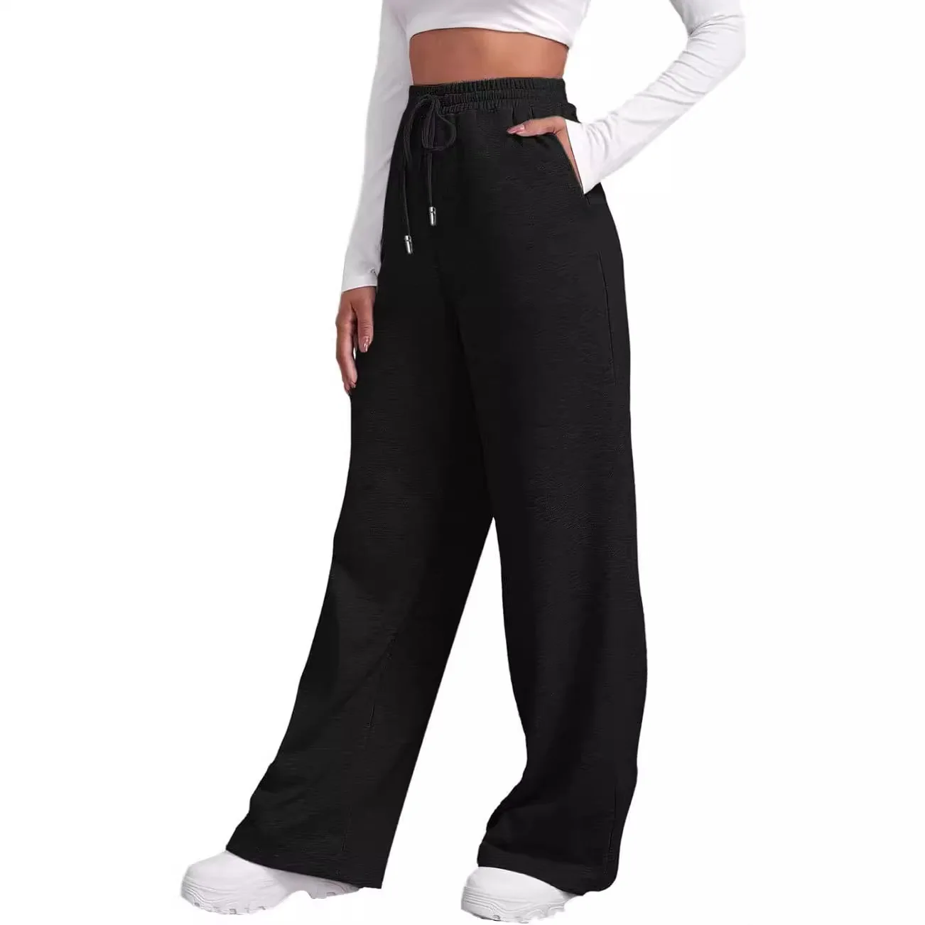 

Wide Leg Sweatpants for Women 2025 Trendy High Waisted Draws