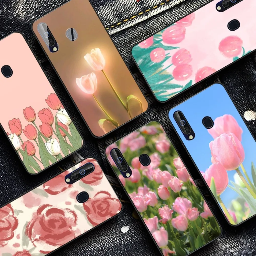 Tulip Flower Landscape Green Plant Phone Case For Samsung A 10 11 12 13 20 21 22 30 31 32 40 51 52 53 70 71 72 73 91 13 Shell