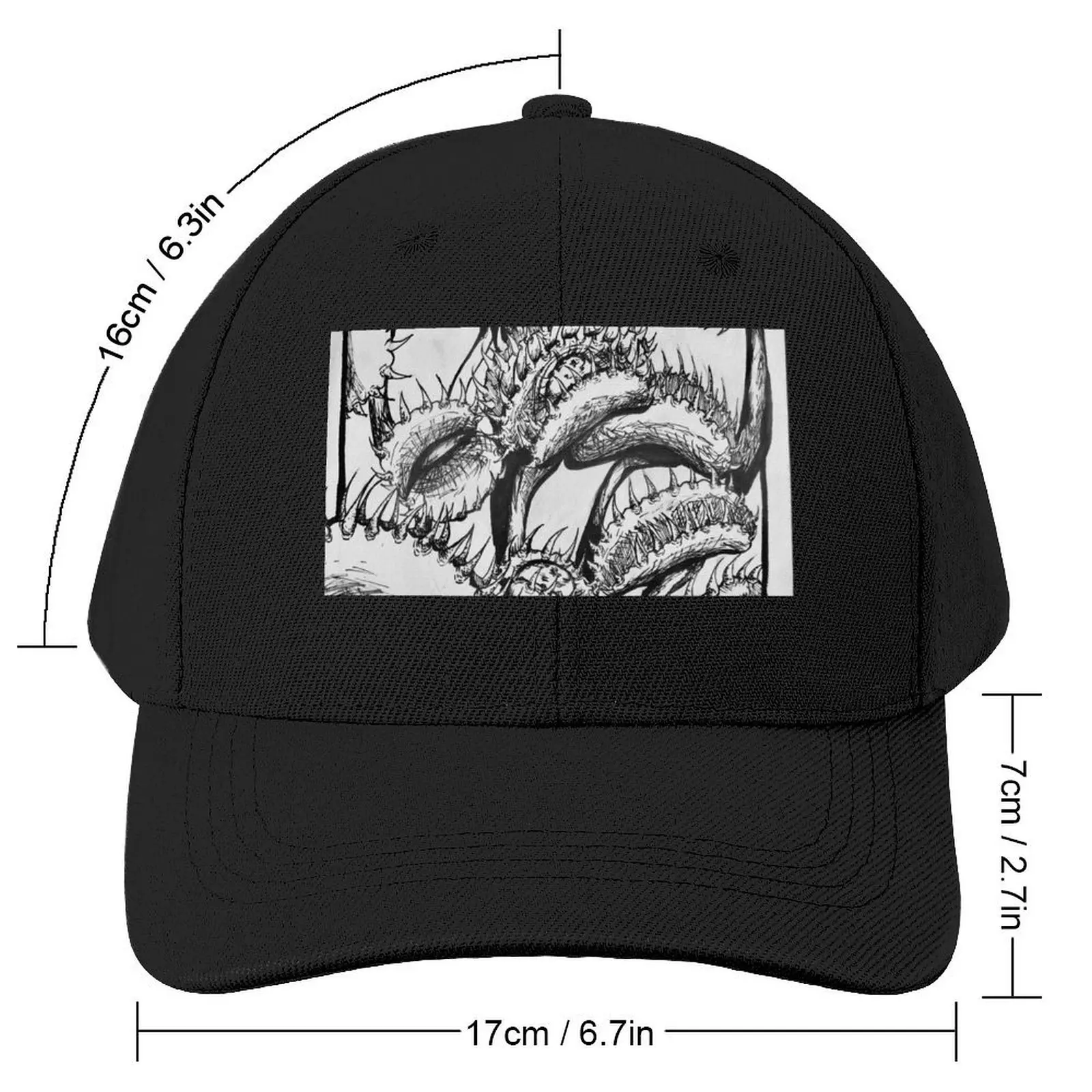 Venus fly trap b/w Baseball Cap Vintage Kids Hat Baseball Men Women's