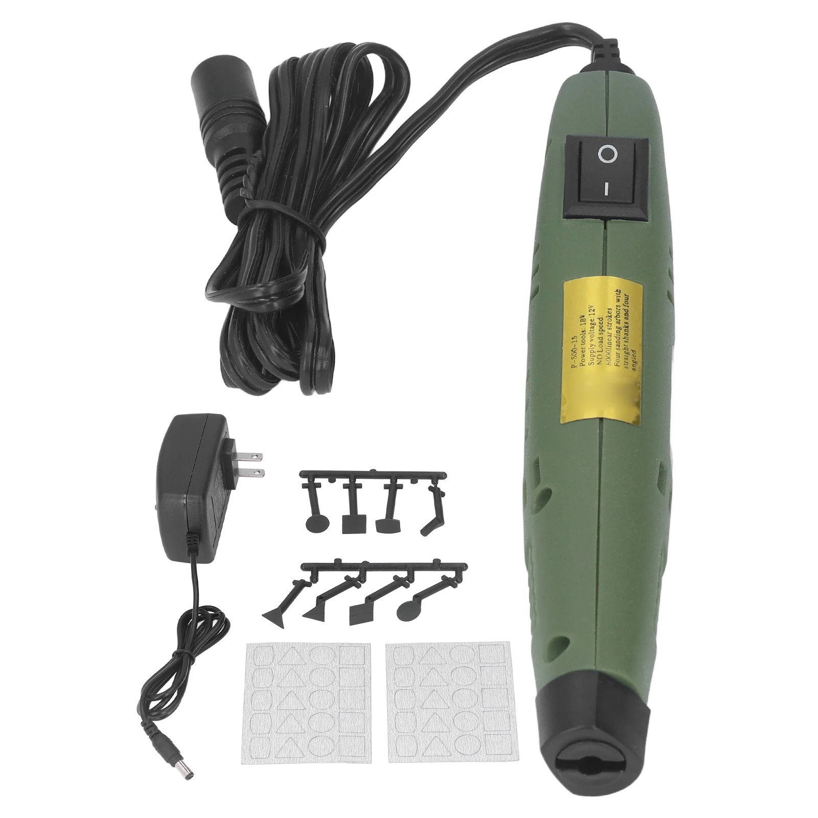 P‑500‑15 Power Sander Mini Pen Sander DIY Sanding Pen Polishing Machine 100‑240V Power,Sander§Pen,Sander§Mini,Pen,Sander§DIY,