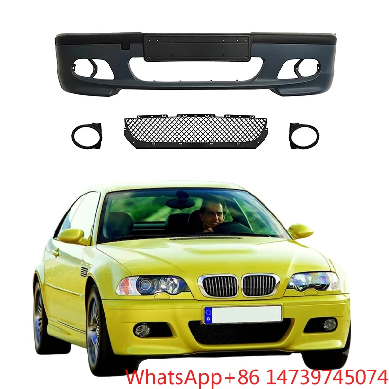 1999-2004 E46 3 Series M-Tech Style Body Kit, Front Rear Bumper Side Skirt Conversion Parts