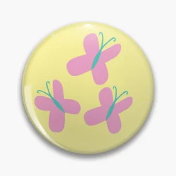 Fluttershy Is Cutie Mark Soft Button Pin Jewelry Hat Lover Funny Gift Women Fashion Badge Brooch Decor Clothes Lapel
