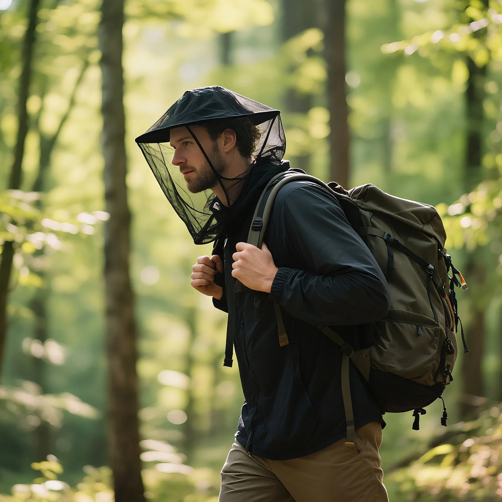 

1 упаковка, сетка от комаров для головы для пеших прогулок и на открытом воздухе, сетка над шляпой для взрослых, рыбалка, защита от насекомых, маска для лица