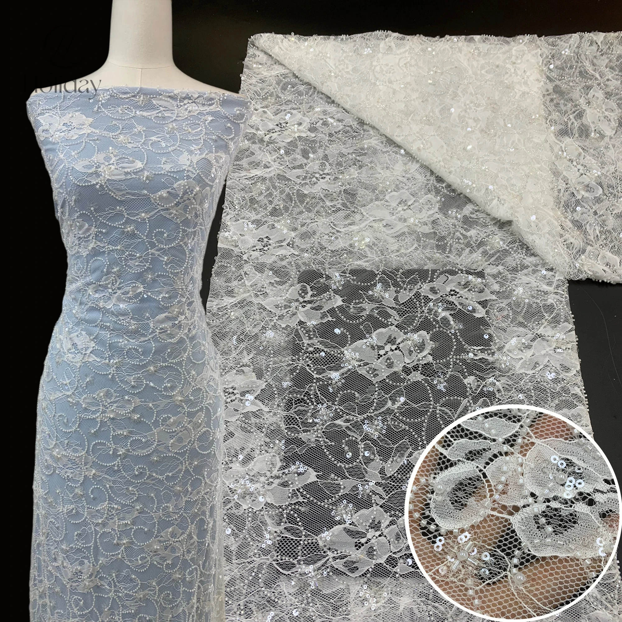 

Изысканная трубчатая ткань с пайетками, идеально подходит для создания разнообразной одежды, швейных аксессуаров и тканей своими руками.