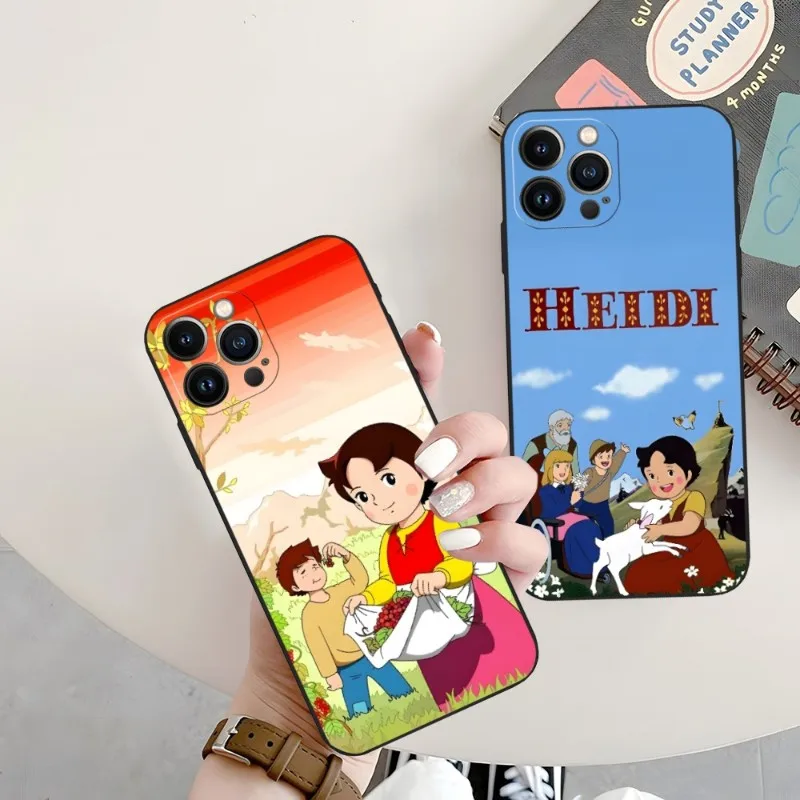 

Heidi Cartoon Phone Case For Iphone 14 Pro 13 Mini 11 12 Max Xr X Xs 7 8 Plus 6 Back Cover