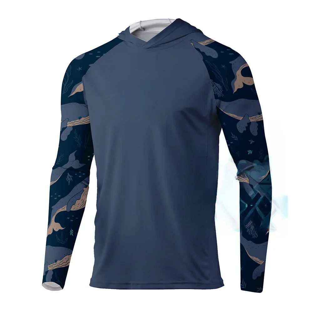 Men's Long Sleeve Fishing UV Performance Shirts  Upf 50+ Fishing Clothing Quick-drying Fishing Jersey