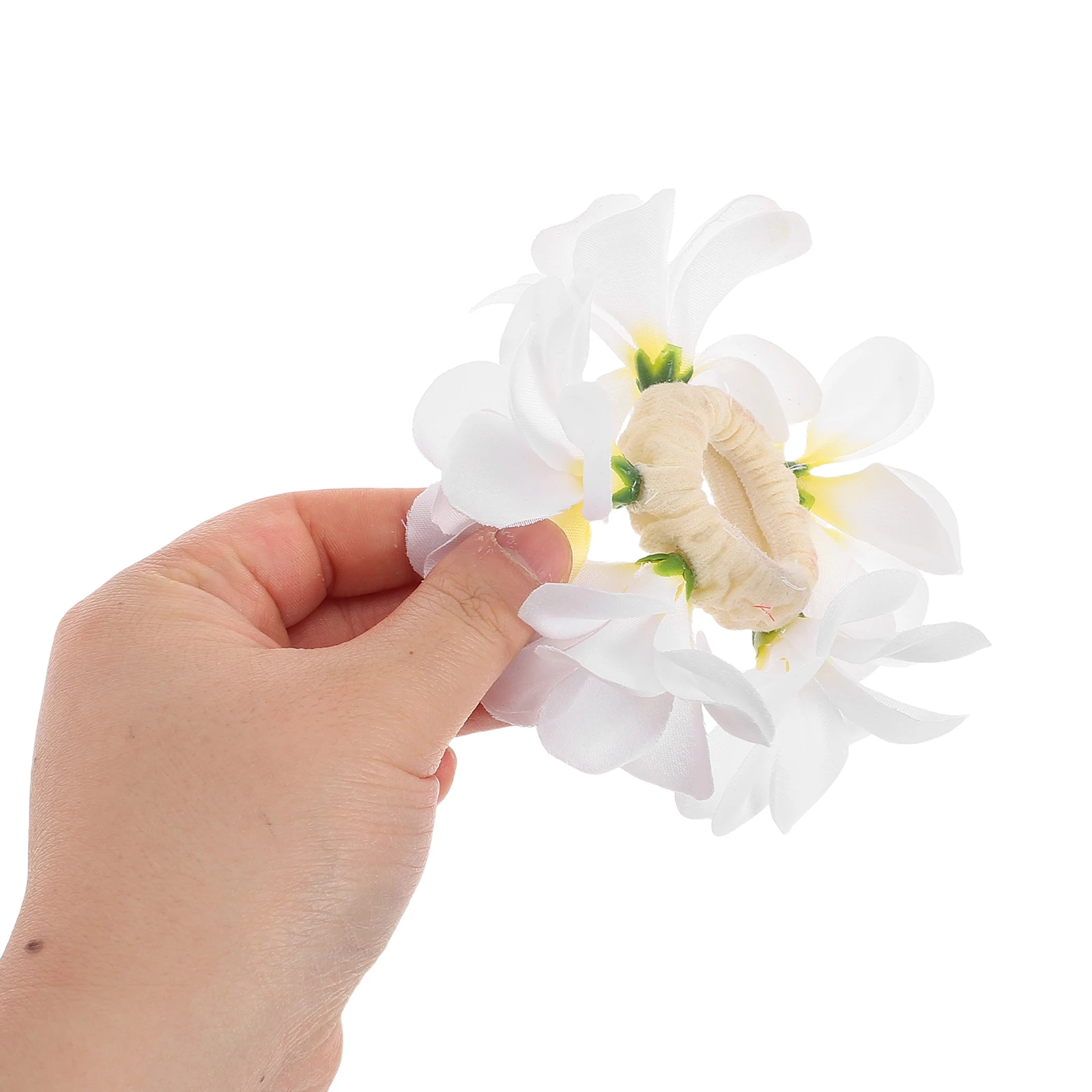 

Hair Ring Boho Ropes Accessories White Cloth Elastic Ponytail Holders Seaside Resort