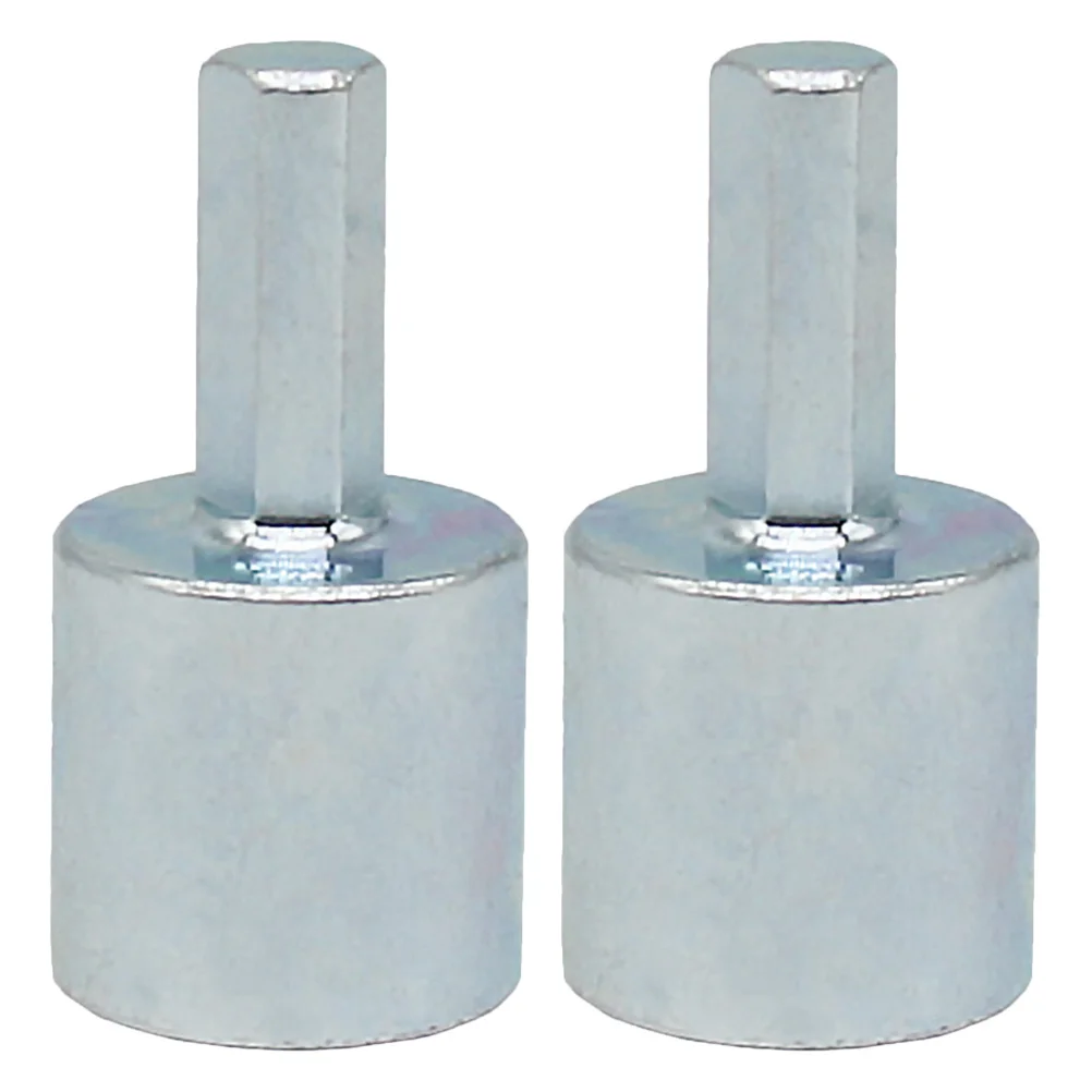 

2pcs Scissor Jack Socket Drill Adapter Carbon Steel Heavy Duty Rv Trailer Leveling Stand Upright Durable Fit