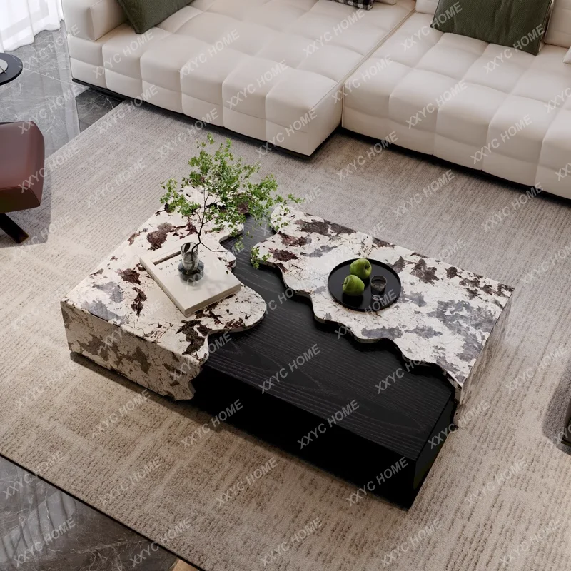 

Medieval style marble coffee table living room home creative fashion design high sense