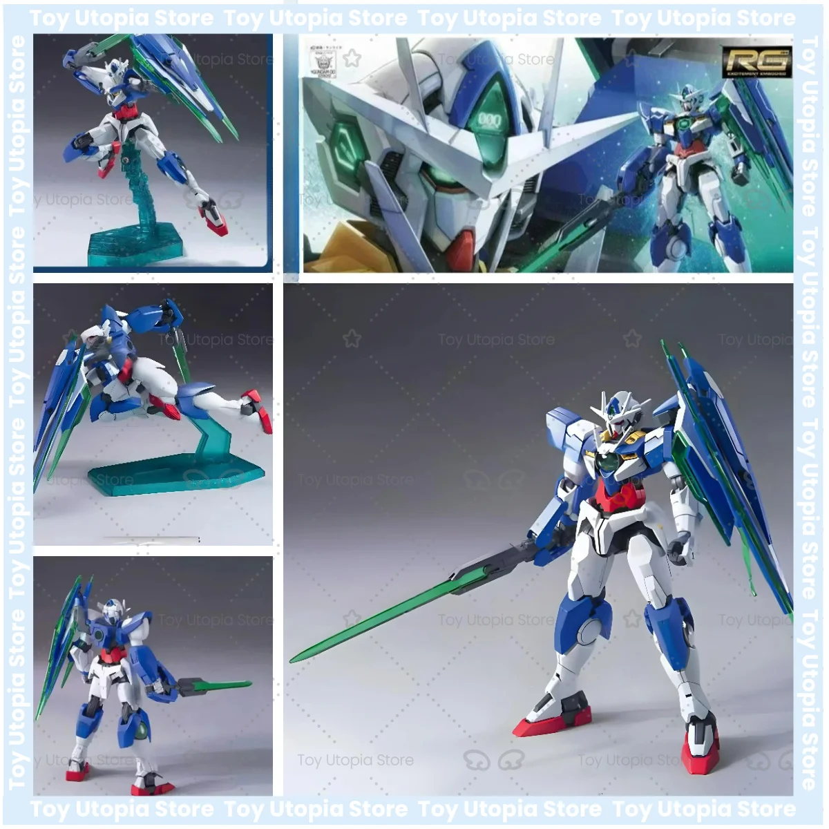 

Bandai Original Gundam RG 21 figuras juguetes para niños niñas regalo para niños adornos de modelos coleccionables