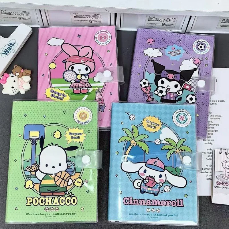 Sanrio Kuromi Melody Cinnamoroll Pochacco Notebook Cute Portable Note Book Diary Planner Stationery Gift School Supplies