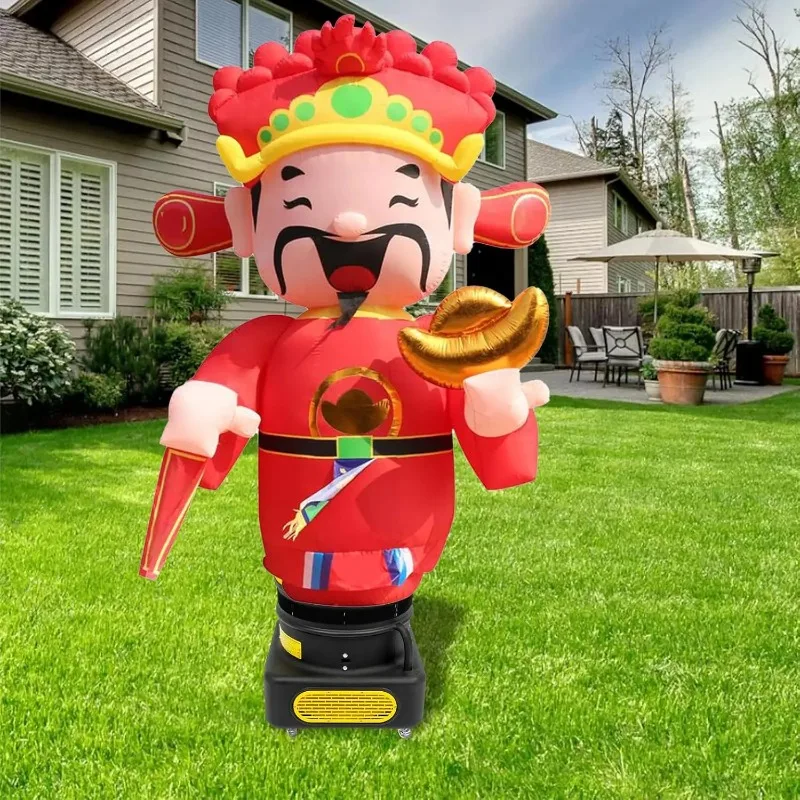 Air Blower for Inflatable Tube Man Puppet Dancer Fan with 4 Wheels for Home Business Party Decoration