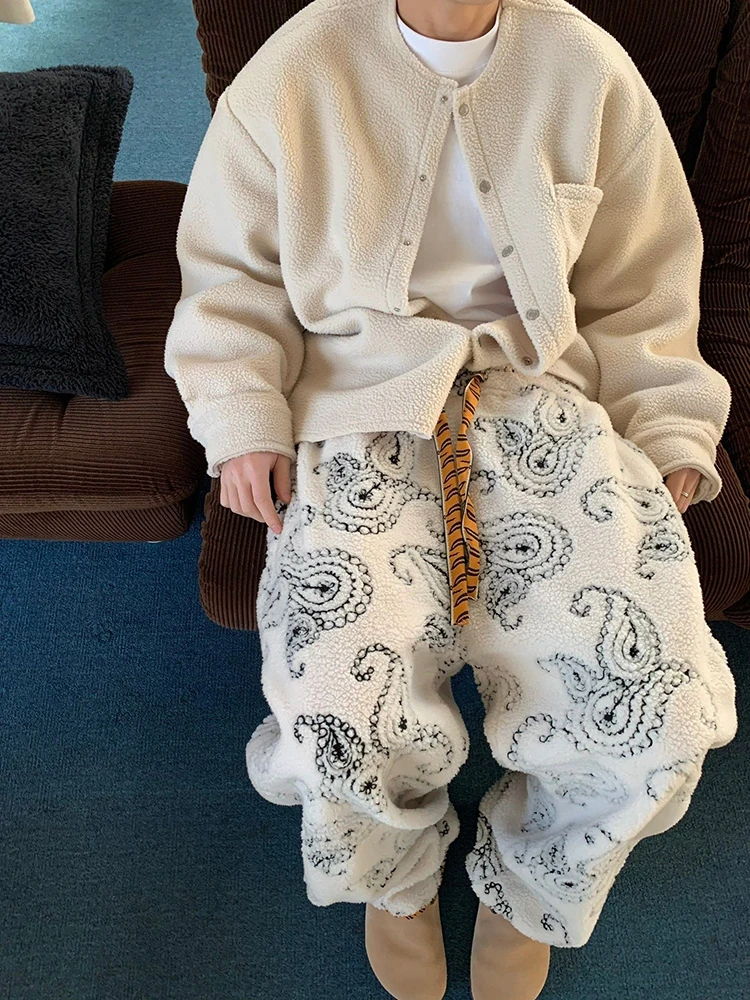 

Мужские зимние повседневные брюки карго с флисовой подкладкой, прямые, широкие, свободного кроя, с эффектом драпировки