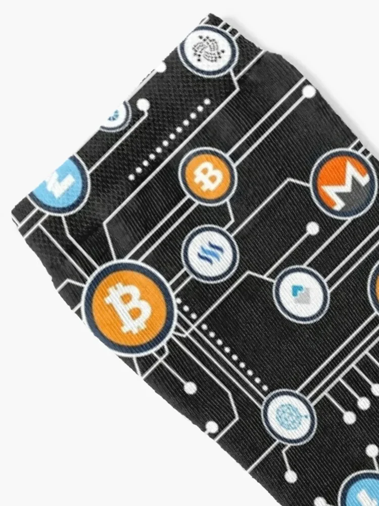 Cryptocurrency Bitcoin cryptocurrency Altcoin Blockchain logo Socks Crossfit valentine gift ideas Socks Men's Women's