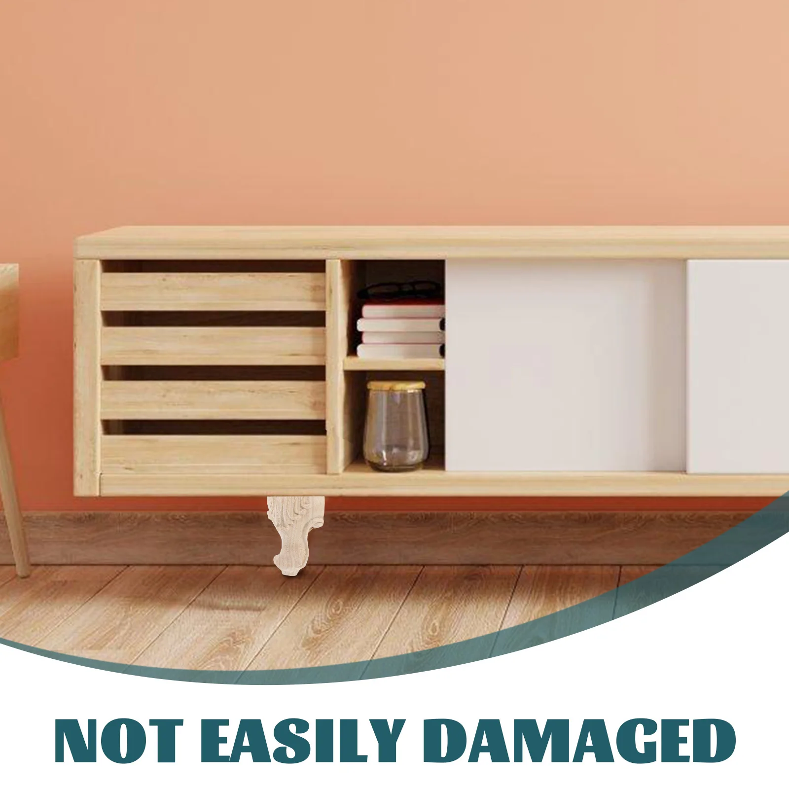 4 pçs pernas de móveis de madeira maciça 4 Polegada inacabado sofá perna substituição diy pernas de sofá de madeira para armário guarda-roupa mesa de centro