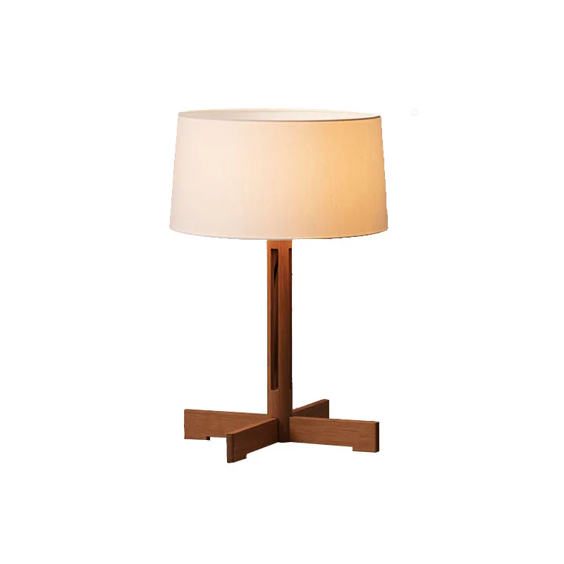 

Floor lamp Japanese-style simple villa living room modern light luxury walnut table lamp
