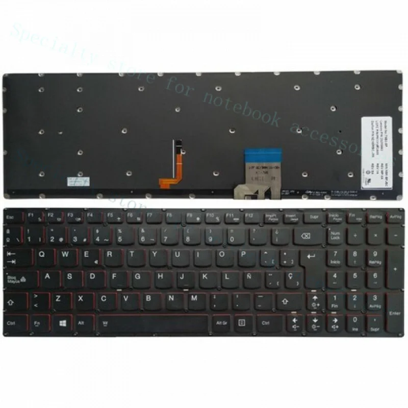 A++ New Spanish Keyboard for Lenovo Y50-70 Y50-70A Y50-70AM-IFI Y50-70AS-ISE