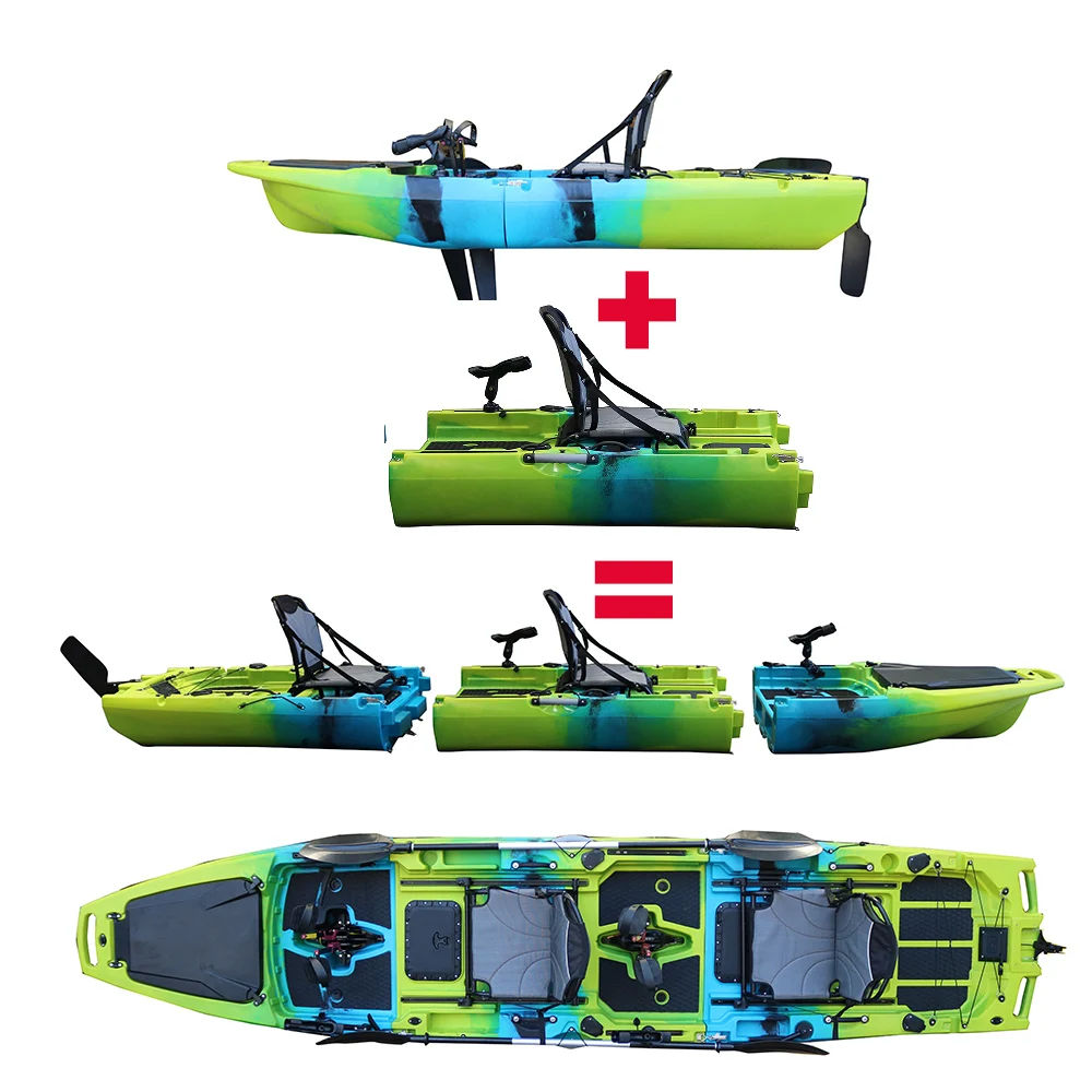 محرك صيد من البلاستيك الصلب ذو دواسة مزدوجة للجلوس على الأعلى لشخصين، محرك صيد من البلاستيك الصلب للاستخدام في المحيط 2026 #2