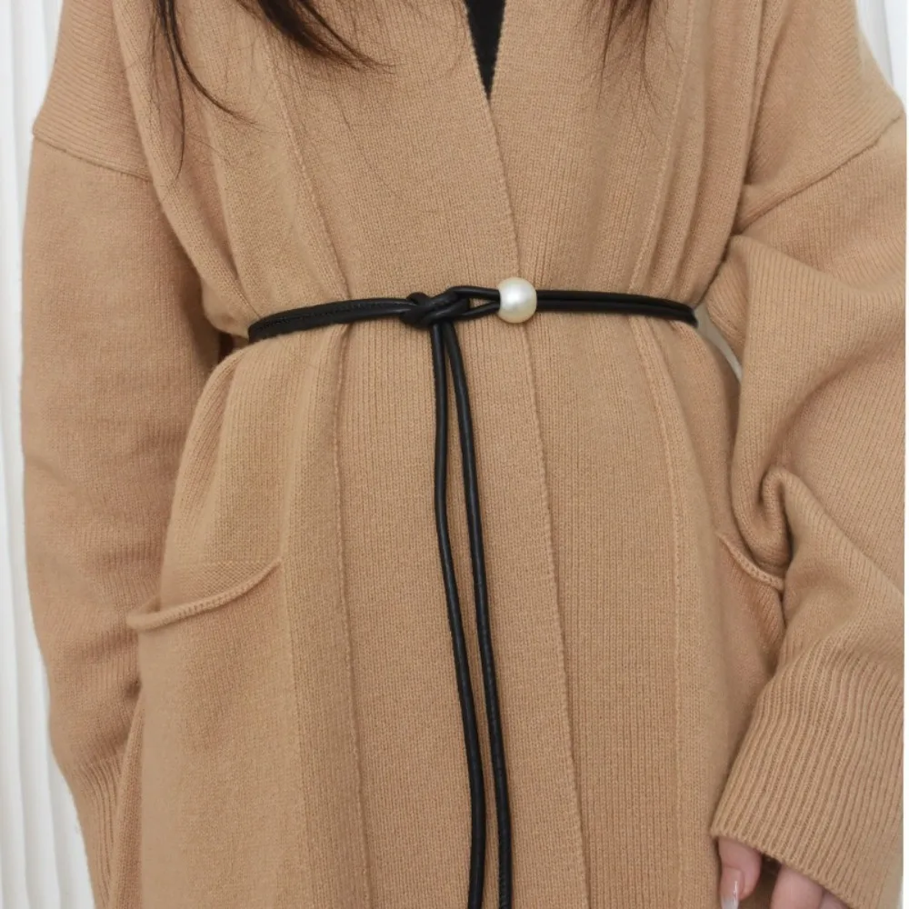 

Designer High-End Luxury Women's Belt Slimming Waist-Cinching Designer Belt Streetwear Leather Dress Belt Korean Style