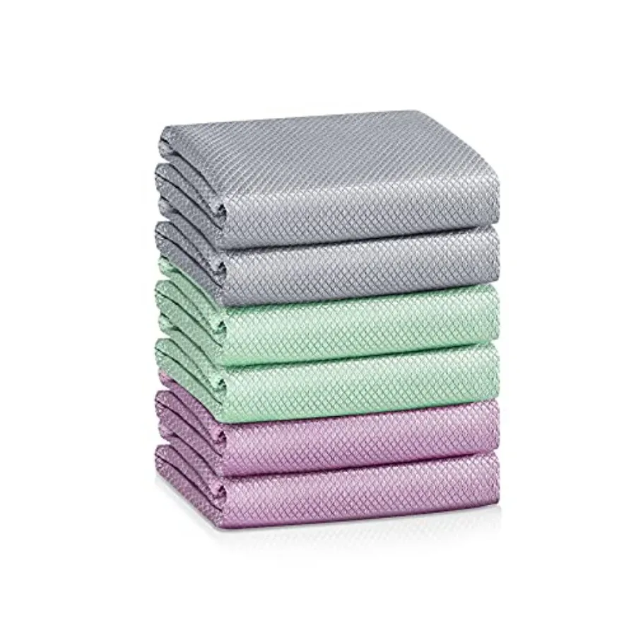 

Fish Scale Streak Free Magic Glass Window Car Mirror Microfiber Cleaning Cloth Cleaner Cloths, Lint Free Stainless Steel Windsh