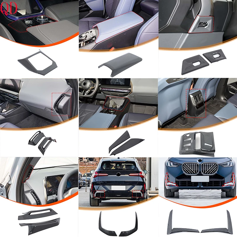 

For BMW X3 G45 2025+ ABS Carbon Fiber Car dashboard center console gear panel decorative cover sticker decoration accessories