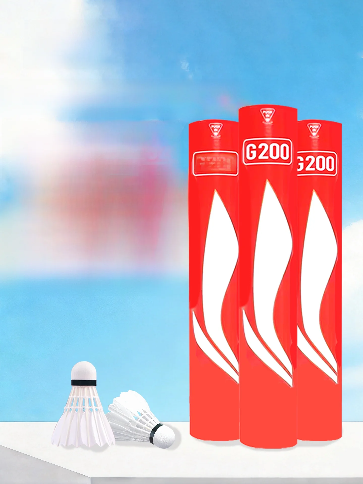 g200-バドミントントレーニングボール-プロ仕様-耐久性-安定した飛行-屋外対応-防風-コルク-グースフェザー-バドミントンシャトルコック