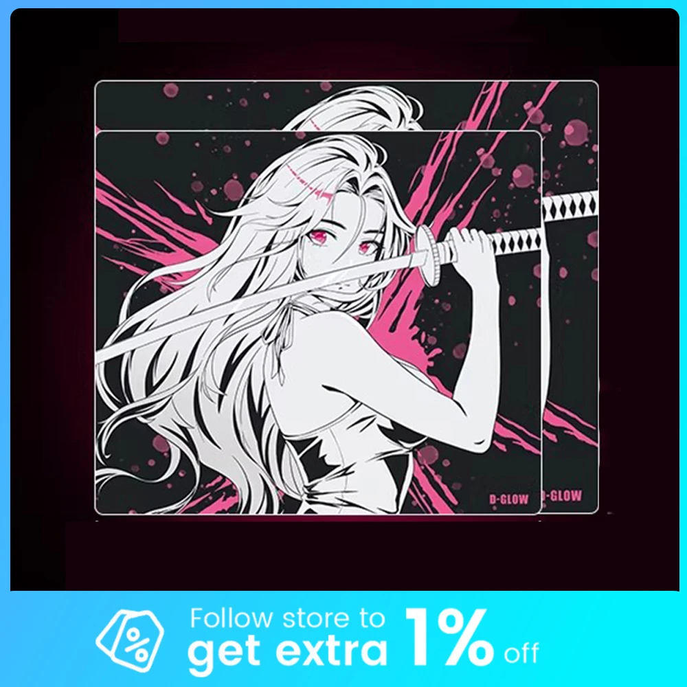 

Игровой коврик для мыши D-GLOW B4N, гладкий и быстрый, приятный для кожи, нескользящий, для CSGO, APEX, Valorant, аксессуары для ПК, подарки