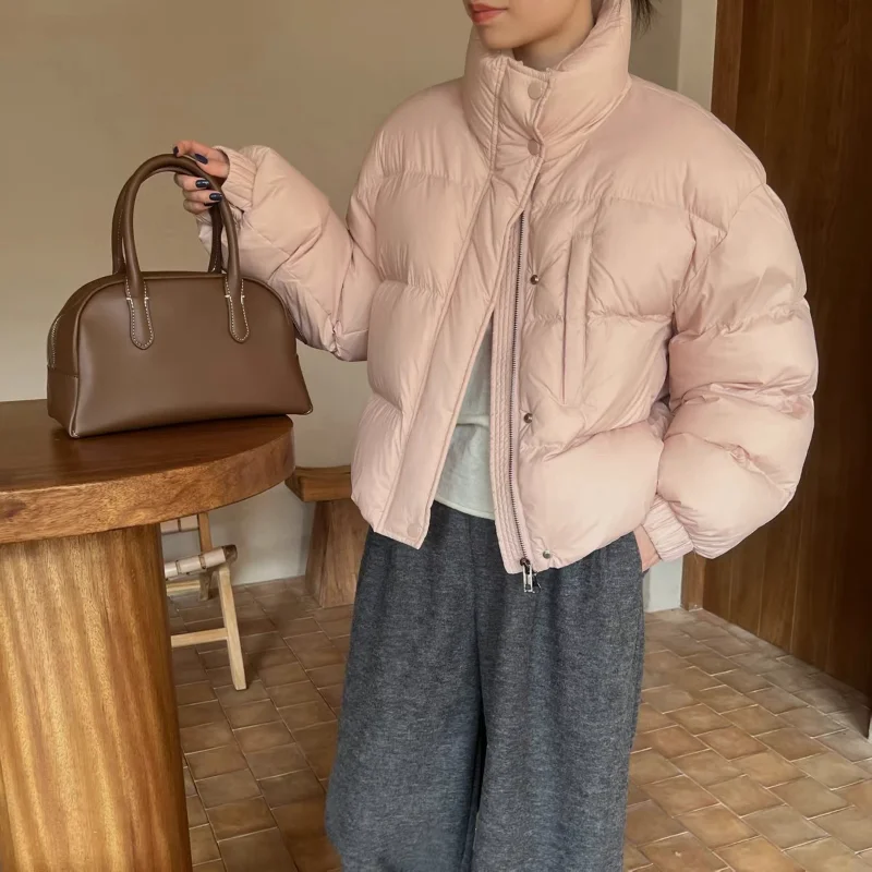 

Down Jacket Women's Fall and Winter Fashion New White Duck Down Short Section of The Commuter Versatile Bread Clothing Jacket