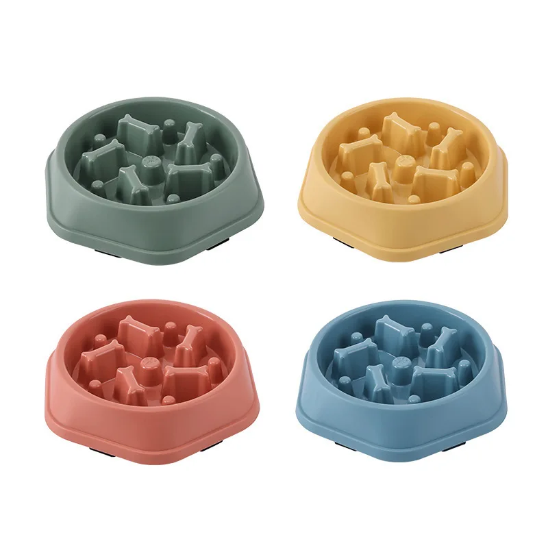 Dog Bowls Slow Feeder Feeding Small Medium Breed Puppy Bowl for Fast Eater Dish Down Eating maze Pets Dogs Accessories Supplies