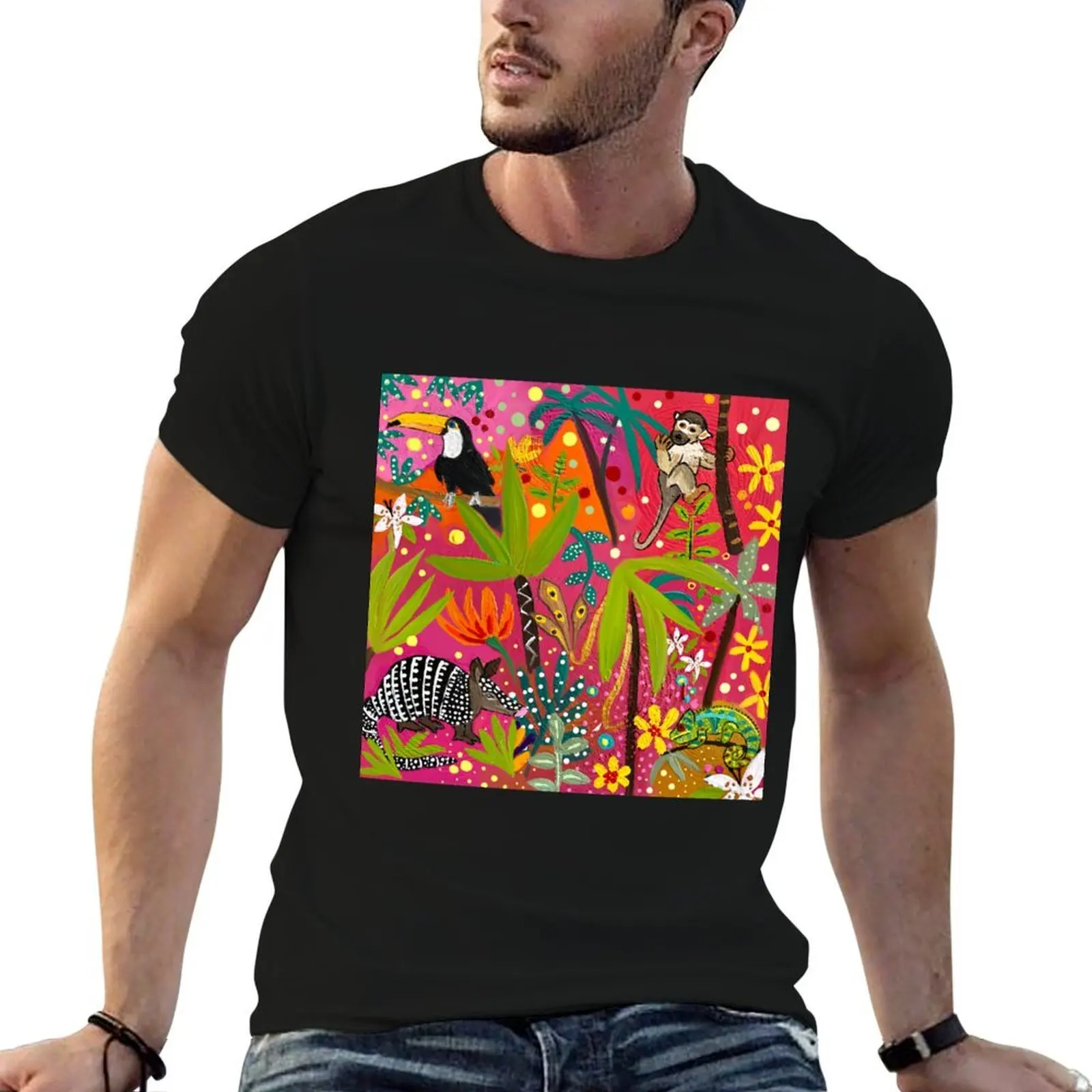 

Crazy Amazonia T-Shirt men t shirt cotton 100% t shirts for man cotton T-Shirt