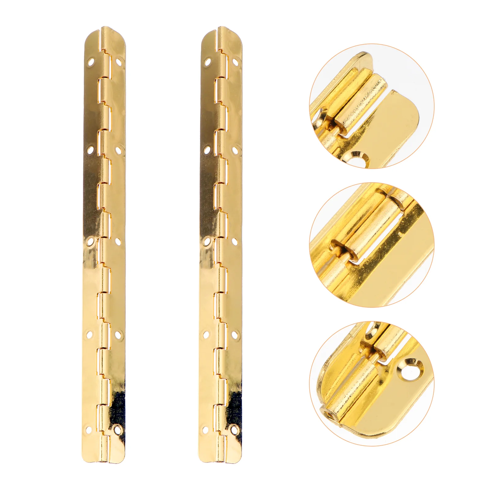 

2 Pcs Vintage Hinges For Wooden Furniture Door Closer 190mm Hinge Heavy Duty Piano Zinc Alloy Kitchen Cabinet Hinges