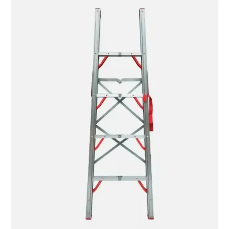 Escalera aislada plegable de aluminio de estilo industrial moderno para aplicaciones al aire libre de taller doméstico y supermercado