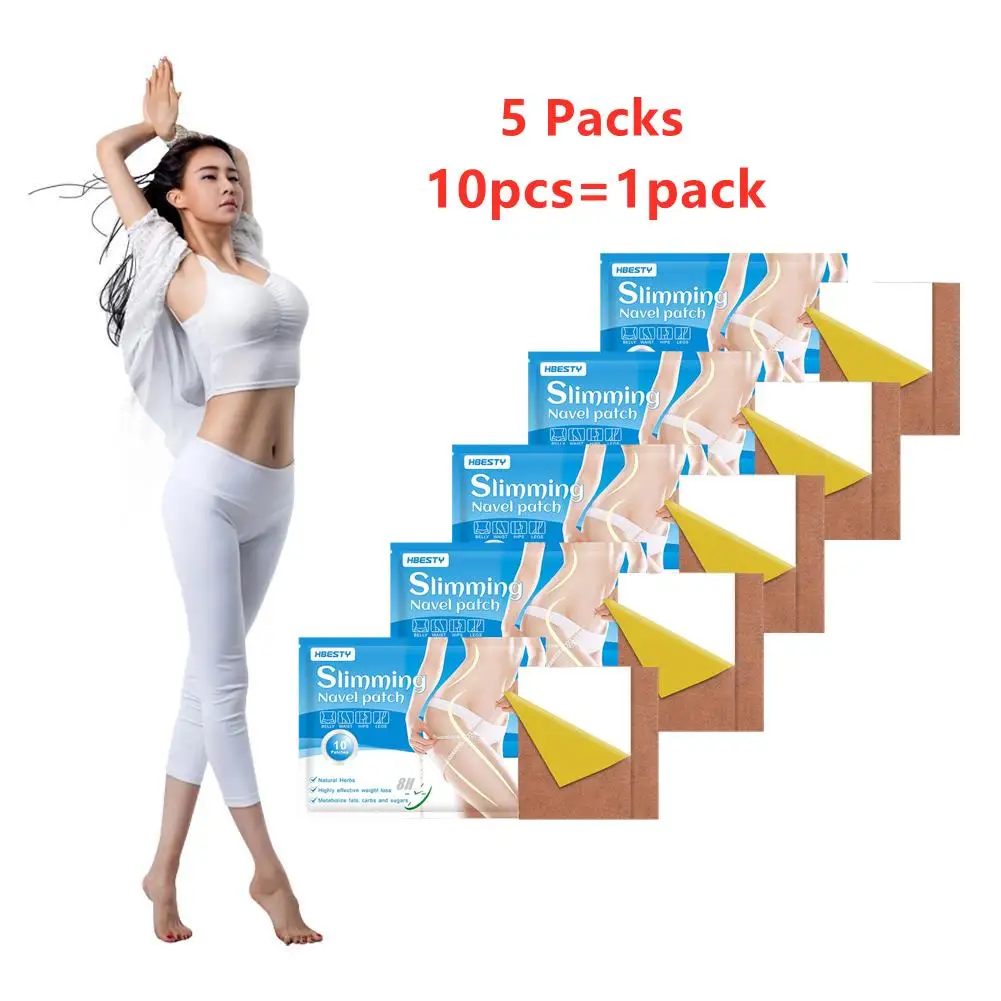 

5 Packs Belly Slimming Patch Fast Burning Lose Weight Detox Abdominal Navel Sticker Improve Stomach Health Care