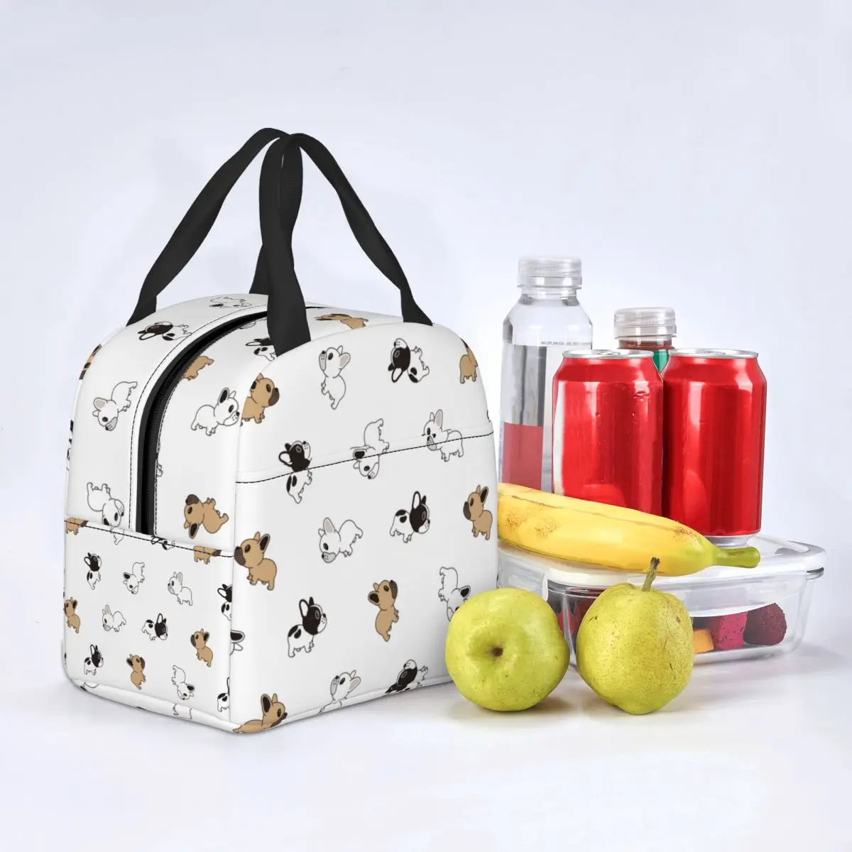 

Lunch Bags for Women Kids Cute Dog Bulldog Thermal Cooler Waterproof Picnic Work Animal Oxford Lunch Box Food Storage Bags