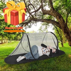 Pop Up Mosquito Net Tent Foldable Anti Mosquito Terrace Camping Outdoor Single Bed Folding Portable Insect Net Bottom Waterproof