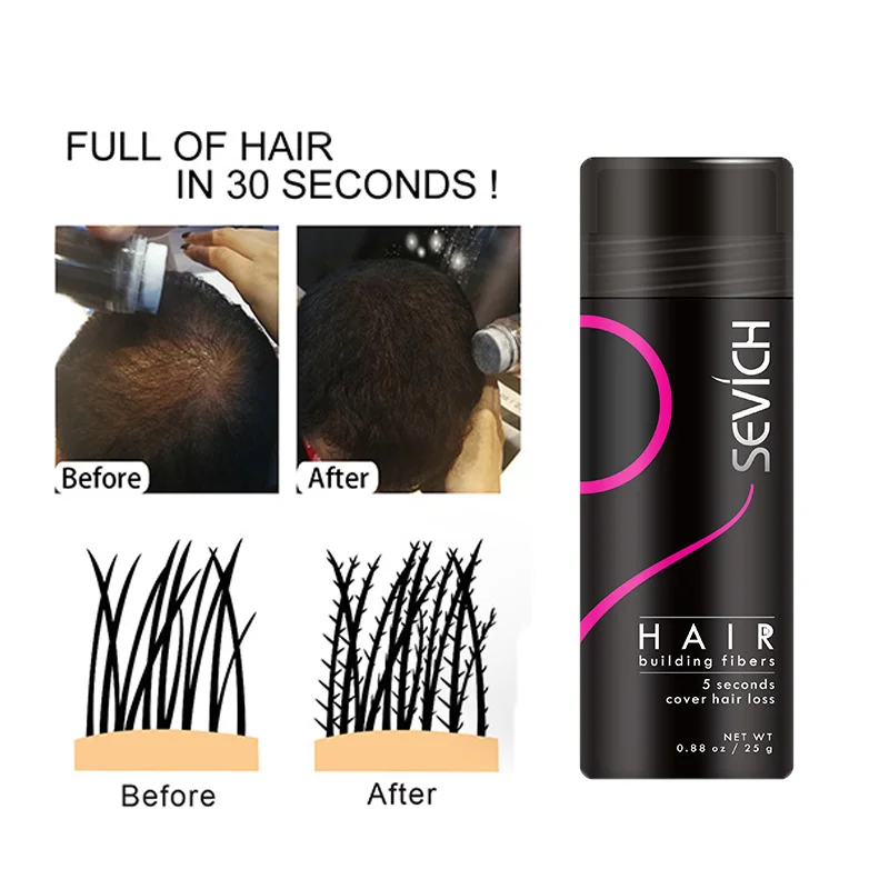 Fibras De Cabelo Regrowth Pós, Aplicador De Queratina, Spray De Fibras De Construção, Produtos De Crescimento, Em Pó, Atacado, 25g